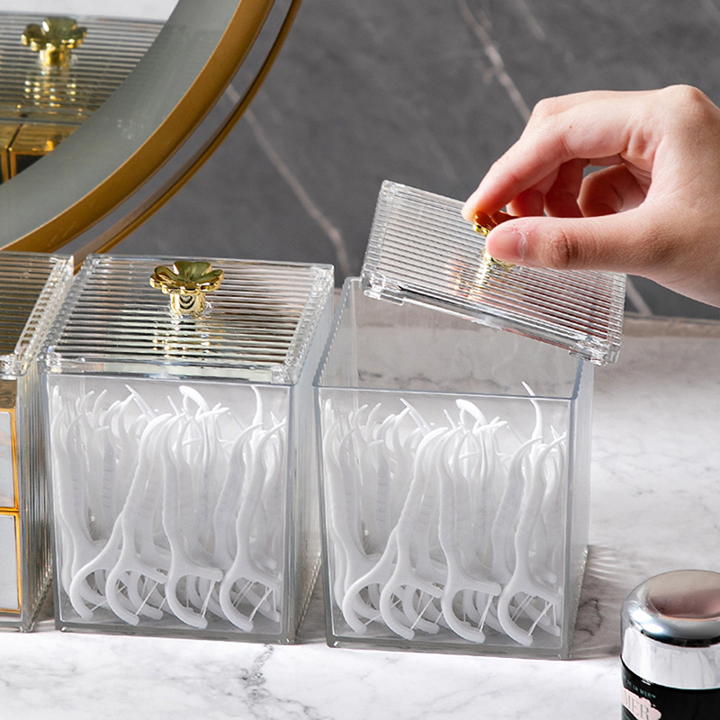 Beauty Makeup Blender - Storage Organizer Bathroom Jar Cotton Swab