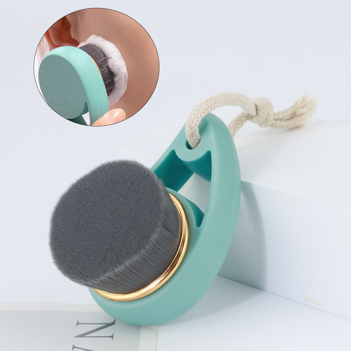 Beauty Makeup Artist - 1PCS Bamboo Charcoal Cleaning Brush Comma
