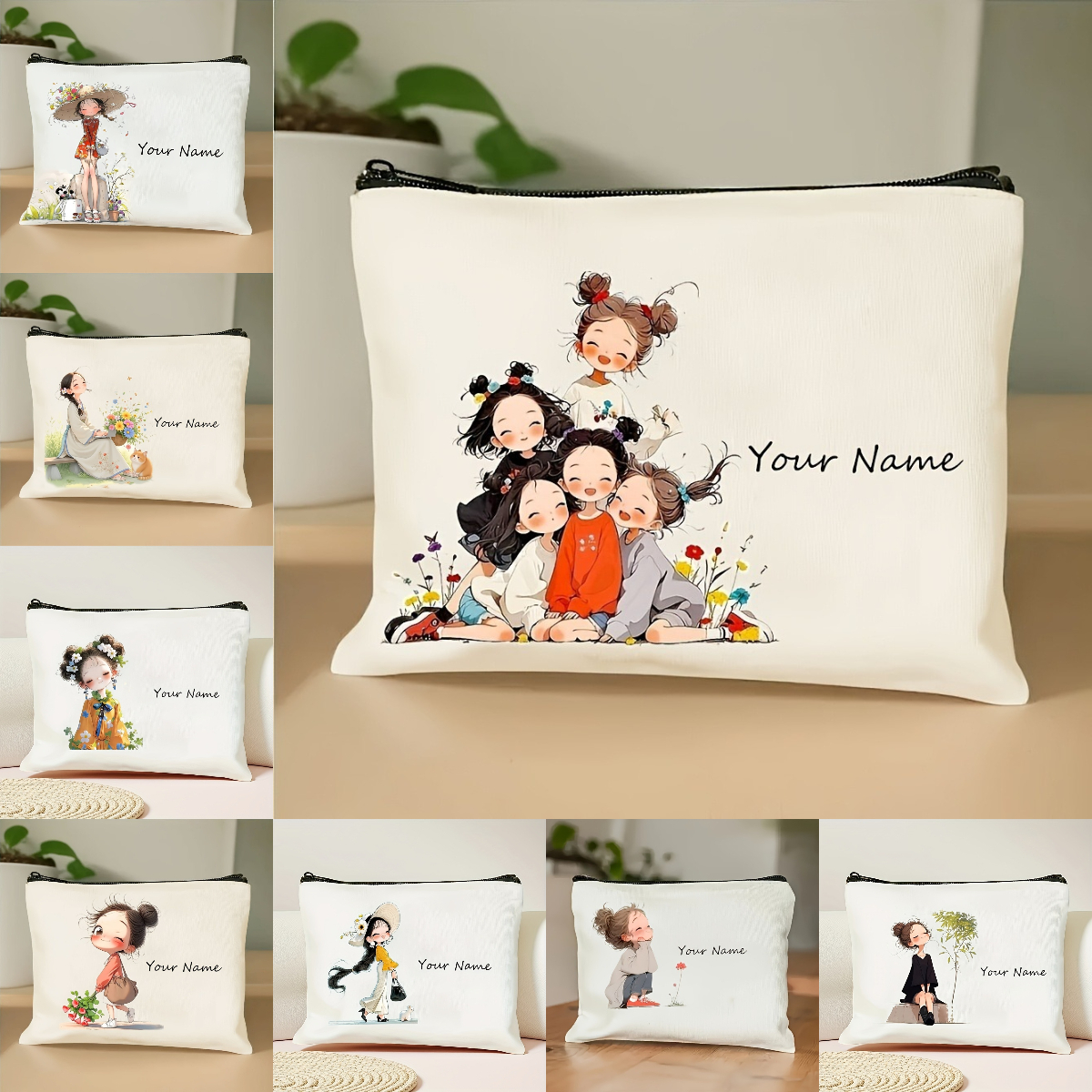 Makeup And Beauty - Korean-Style Anime Girl Makeup Bag Custom