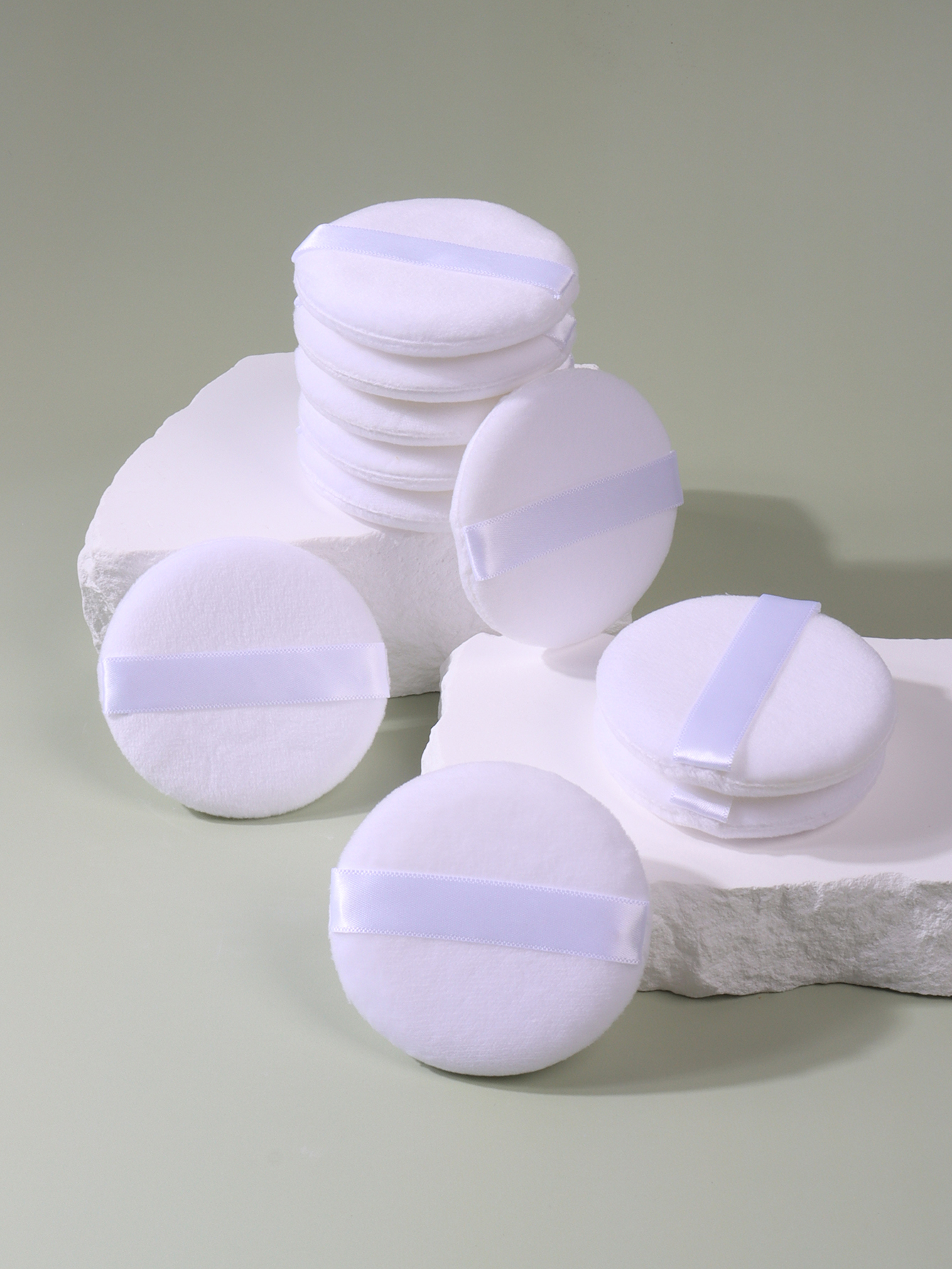 Beauty Makeup Blender - 2-5-10-20Pcs Portable and Practical High-Grade White