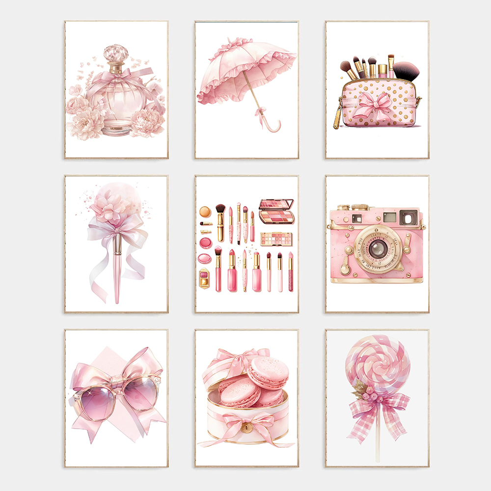 Beauty Makeup Salon - Pink Fashion Makeup Dessert Still Life