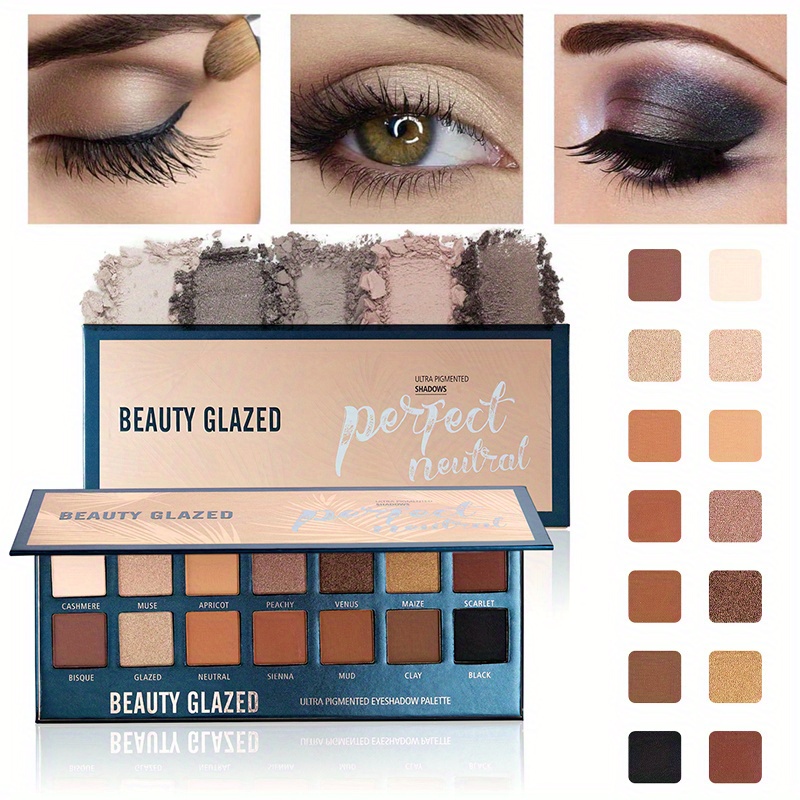 Beauty Makeup Eyeshadow Palette - BEAUTY GLAZED 14 Colors Eyeshadow Palette