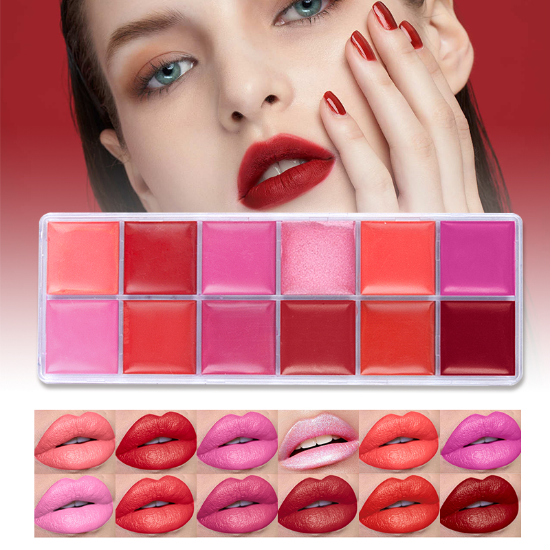 Beauty Makeup Palette - 12 Colors Women Moisturizing Long Lasting
