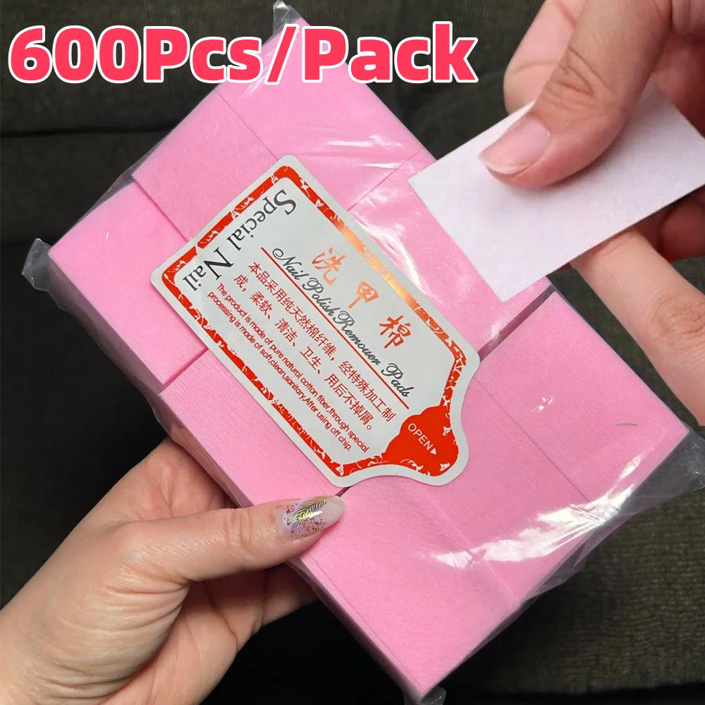 Makeup And Beauty - 600Pcs/Pack Lint-Free Cotton Pads Nail Polish