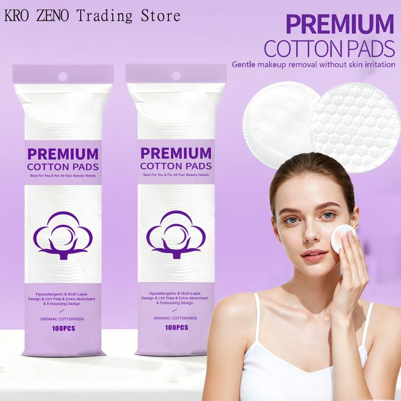 Beauty Makeup Remover - Disposable Makeup Cotton Pad 100/120pcs Soft