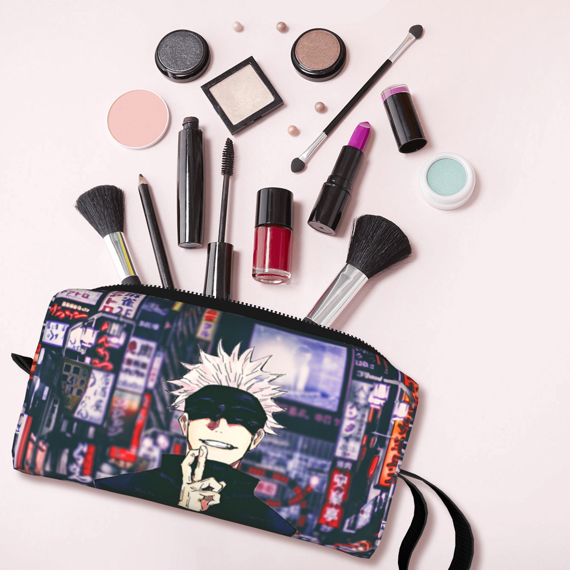 J Beauty Makeup - Custom J-Jujutsus K-Kaisens Travel Cosmetic Bag
