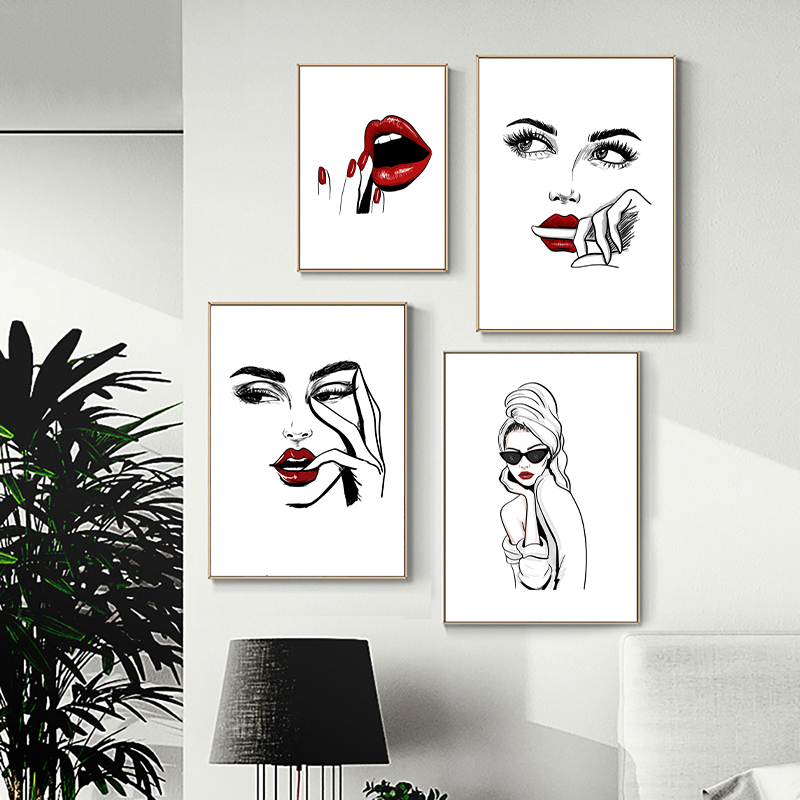 Beauty And Makeup Quotes - Nordic fashion makeup poster print modern