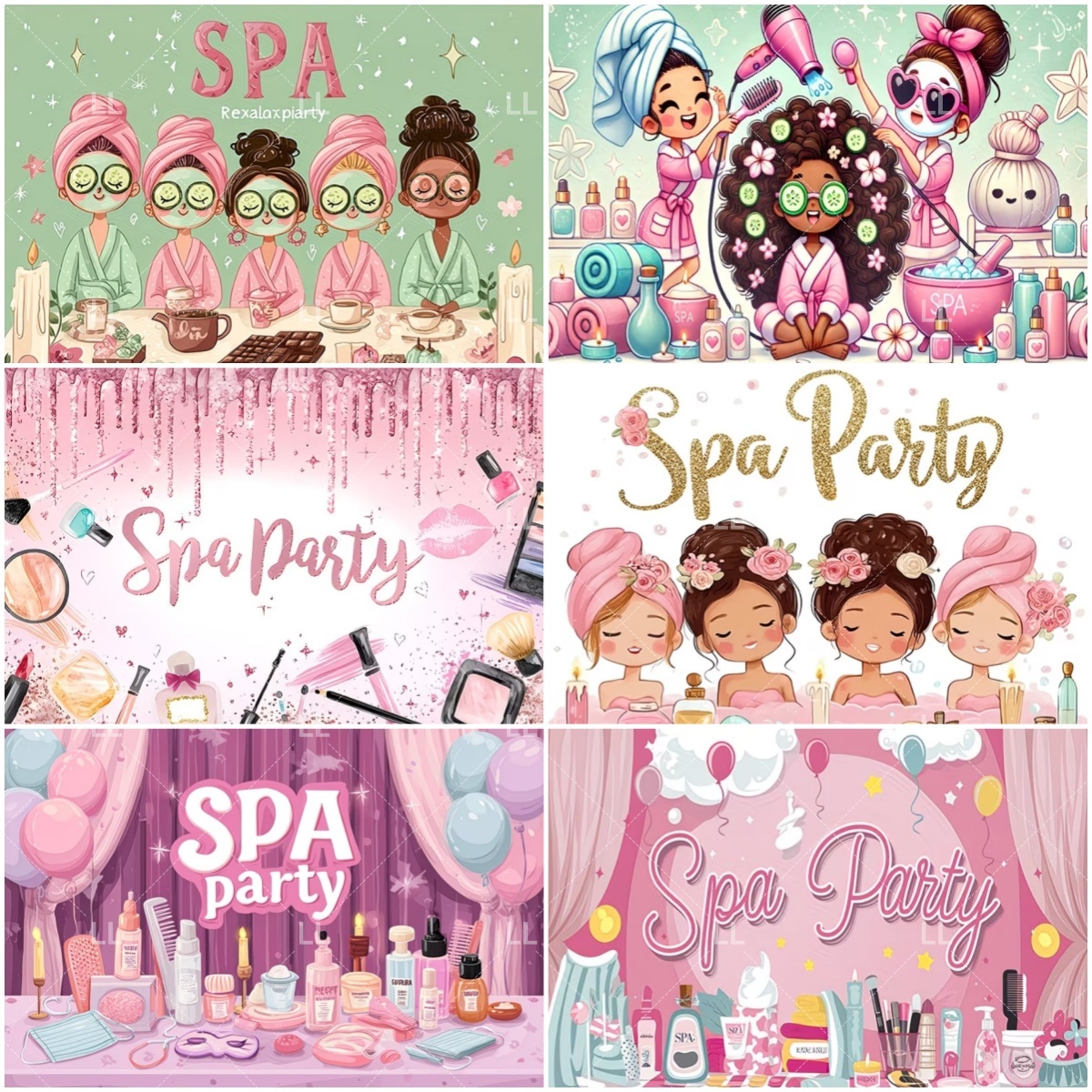 Beauty Makeup Girl Photo - Pink Beauty Makeup Spa Background Birthday