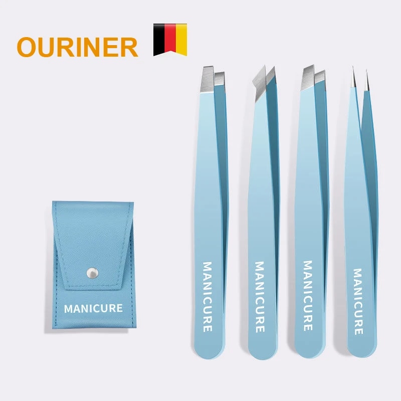 Beauty Makeup Remover - Eyebrow Tweezer Colorful Hair Beauty Fine