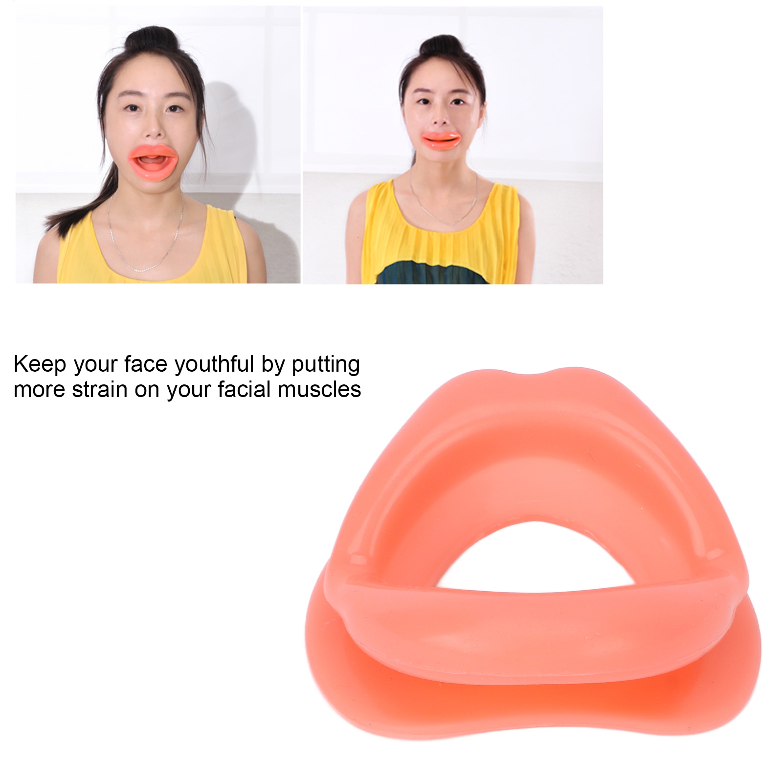 Face Massager - Silicone Rubber Face Slimmer Oral Mouth