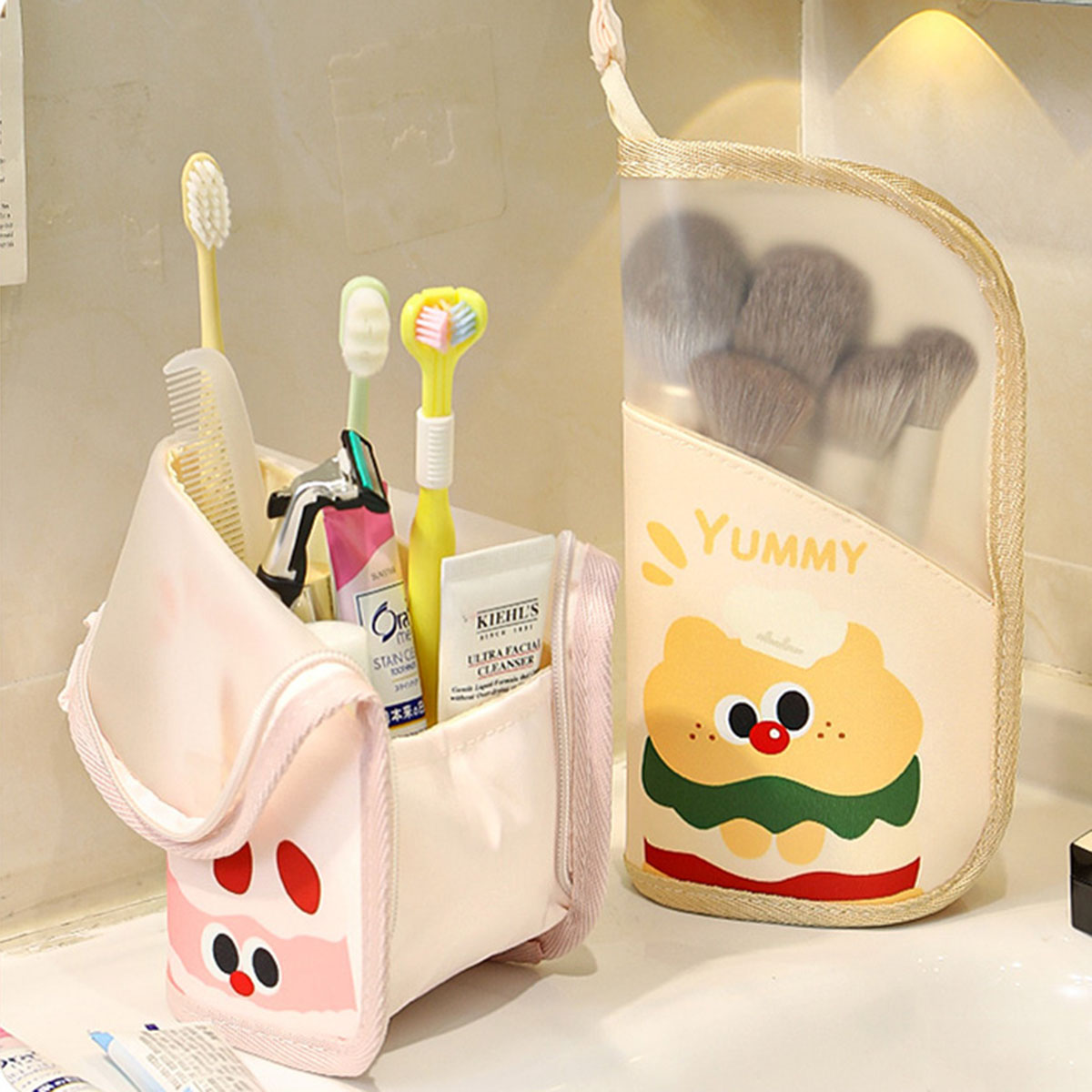Makeup And Beauty - 1Pcs Cosmetic Bag Travel Stand Storage