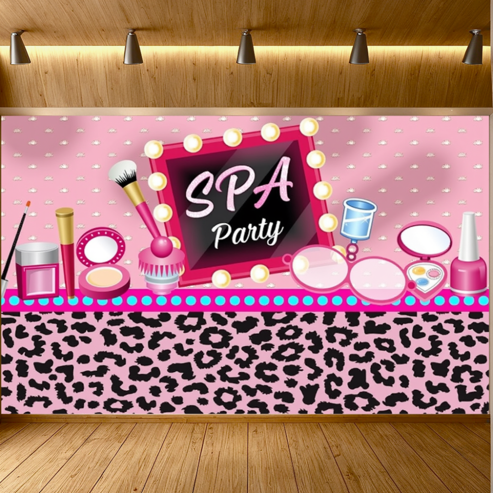 Beauty Makeup Girl Photo - Pink Beauty Makeup Spa Theme Banner