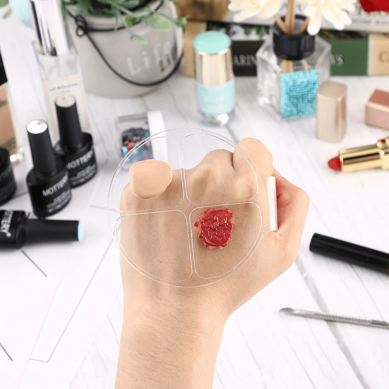 Beauty Makeup Salon - Acrylic Round Four Grid Color Mixing