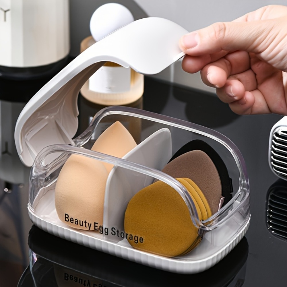 Beauty Makeup Blender - Dual Compartment Beauty Sponge Storage Box
