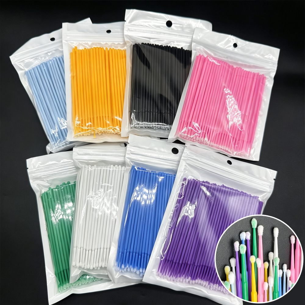 Beauty Makeup Remover - 100Pcs Eyelash Cleaning Brush Lash Extension