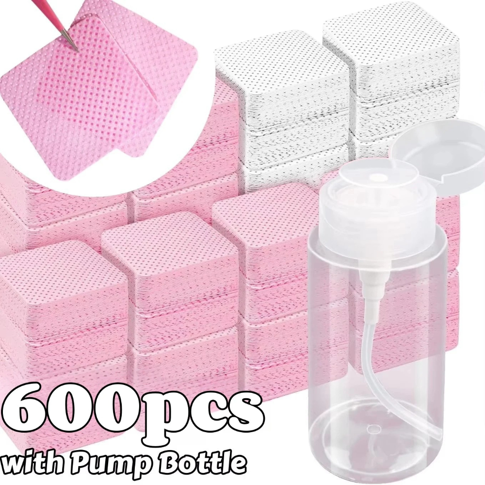 Gel Nail Polish - 20/600pcs Lint-Free Nail Wipes Gel Cleansing