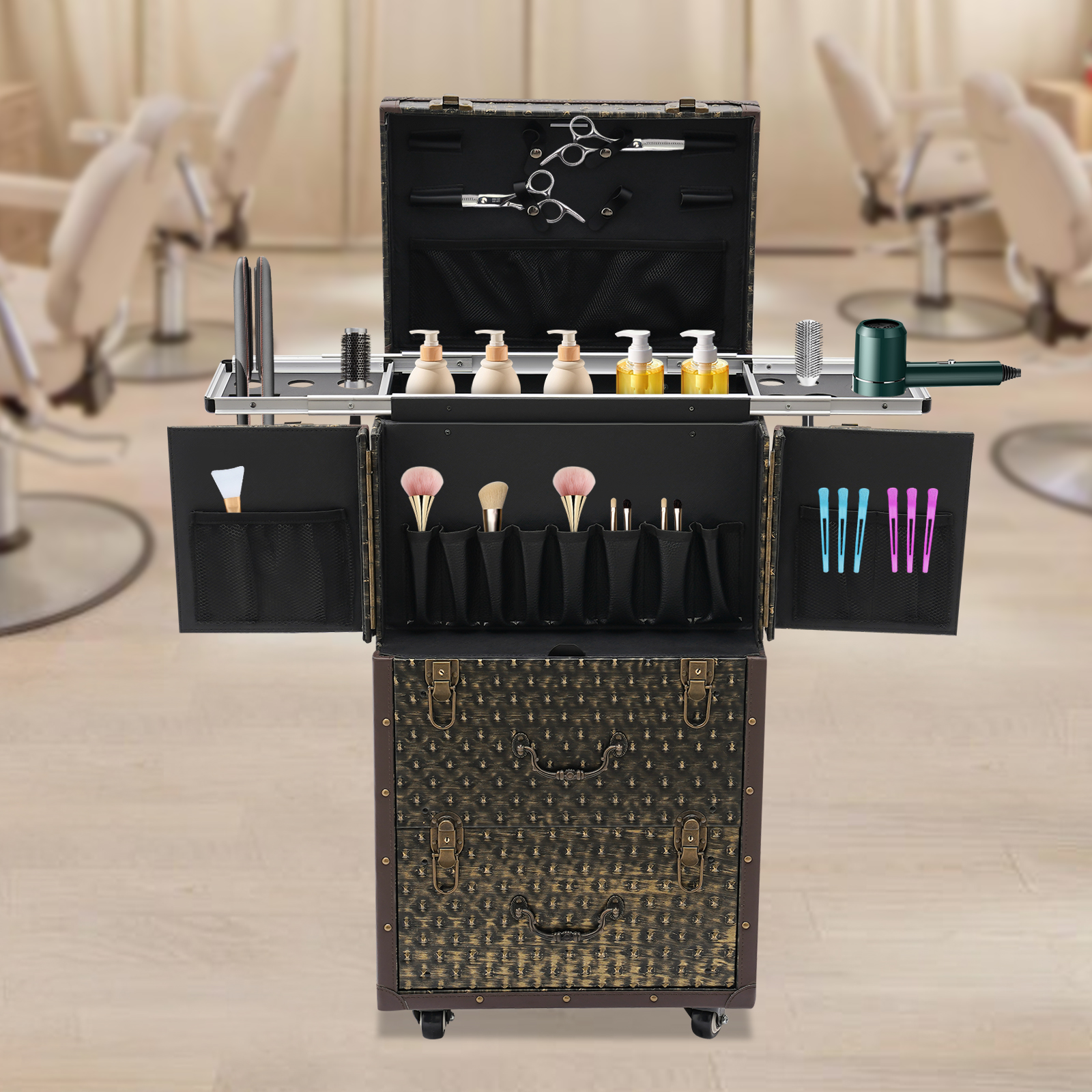 Rolling Makeup Case for Hairdr - Beauty Makeup Salon review and price