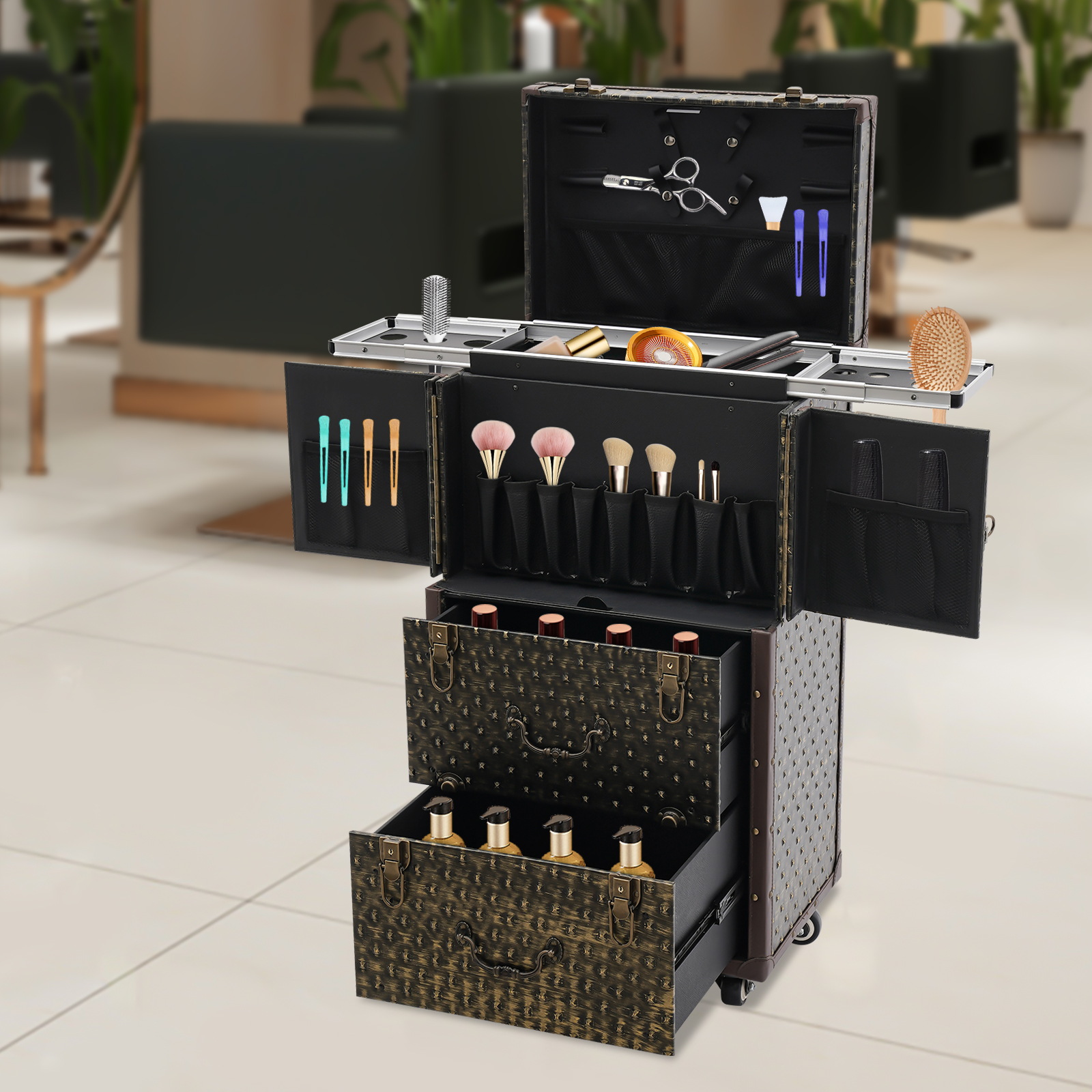 Rolling Makeup Case for Hairdr - Beauty Makeup Salon review and price