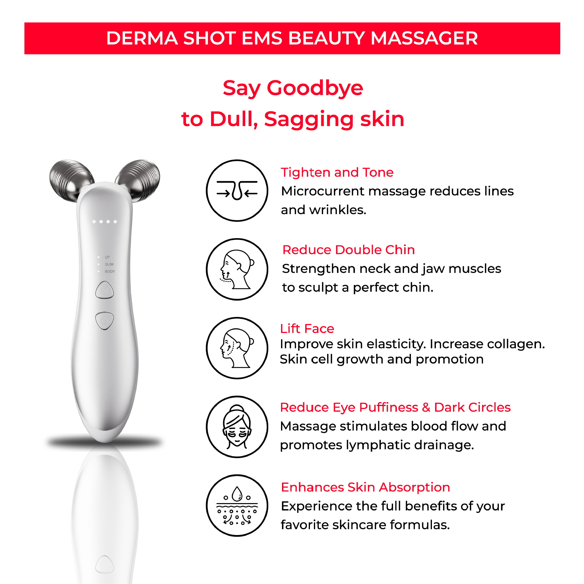 New micro-current roller face- - Face Massager review and price