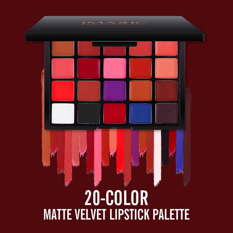 IMAGIC 20 Colors Lipstick Pale - Beauty Makeup Palette review and price