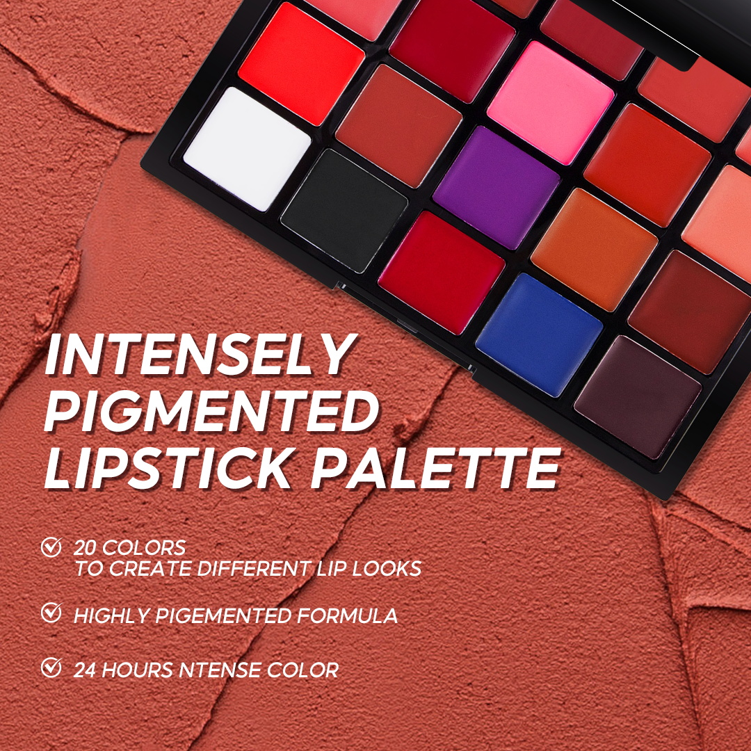 IMAGIC 20 Colors Lipstick Pale - Beauty Makeup Palette review and price