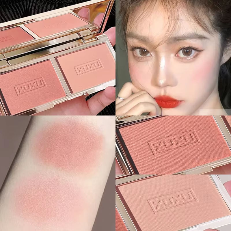 2-color Peach Blush Palette Na - Beauty Makeup Palette review and price