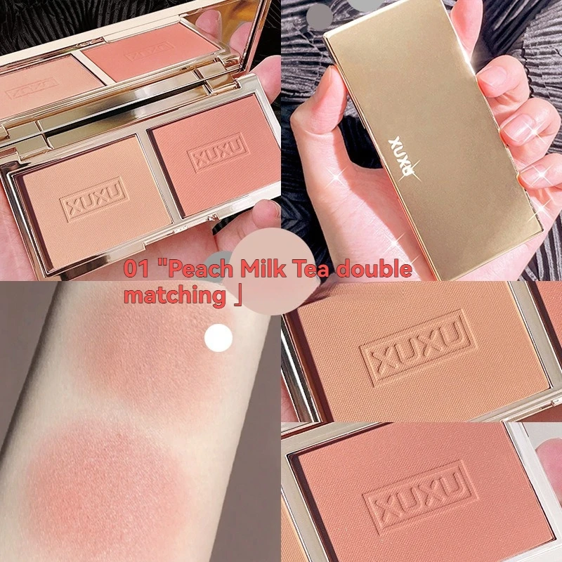 2-color Peach Blush Palette Na - Beauty Makeup Palette review and price