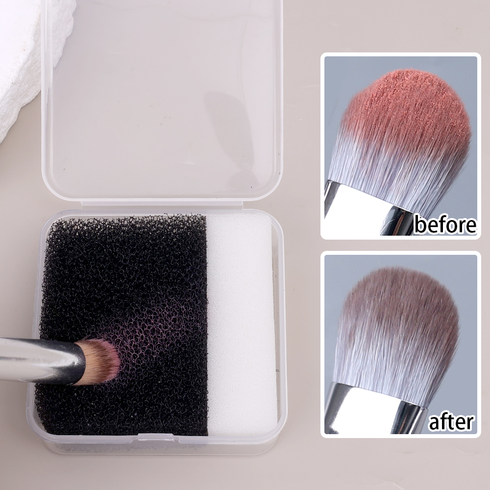 New Makeup Brush Cleaning Box  - Beauty Makeup Salon review and price