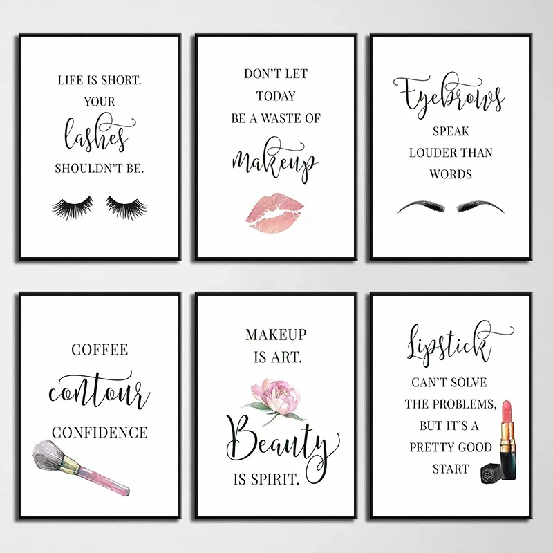 Makeup Quotes Poster Eyelash E - Beauty And Makeup Quotes review and price