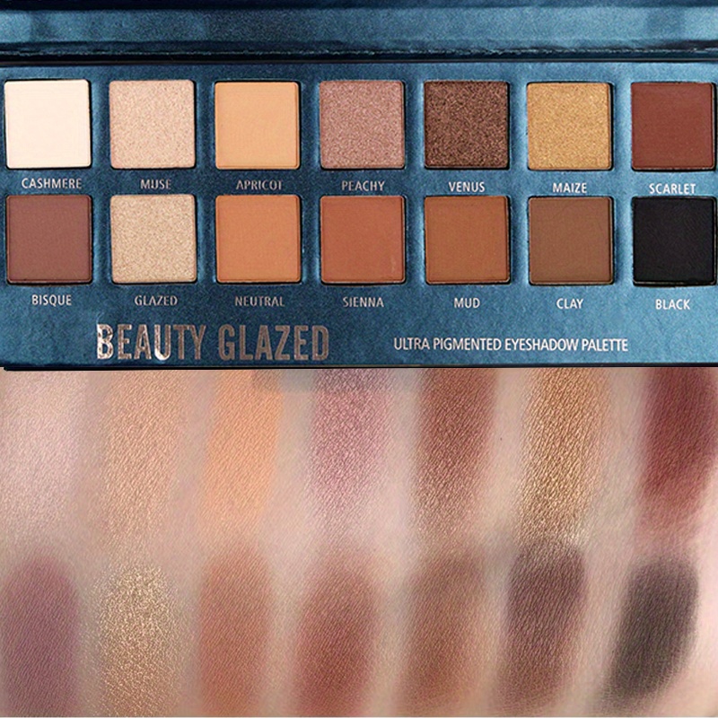 BEAUTY GLAZED 14 Colors Eyesha - Beauty Makeup Eyeshadow Palette review and price