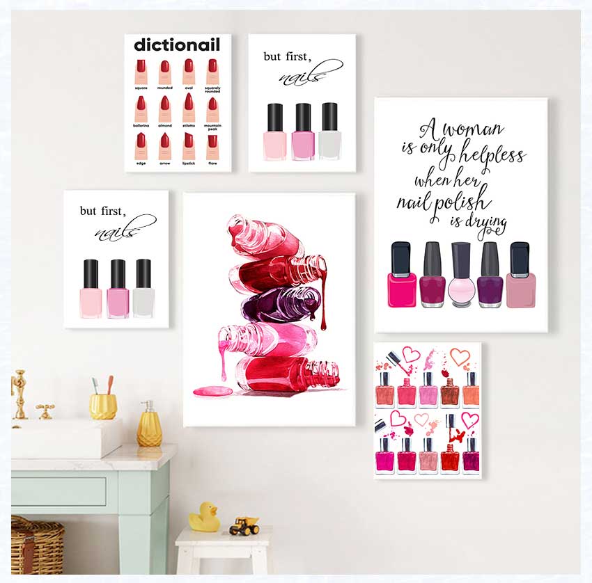 Art Posters and Prints Nail Te - Beauty And Makeup Quotes review and price