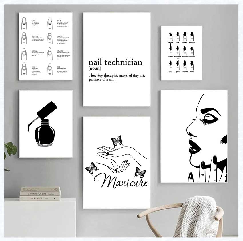 Art Posters and Prints Nail Te - Beauty And Makeup Quotes review and price