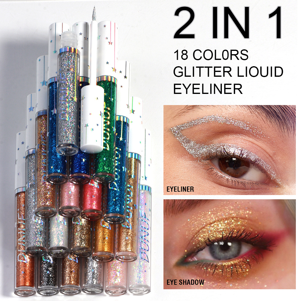 6 Pcs Glitter Eyeliner Set Gol - Beauty Makeup Events review and price