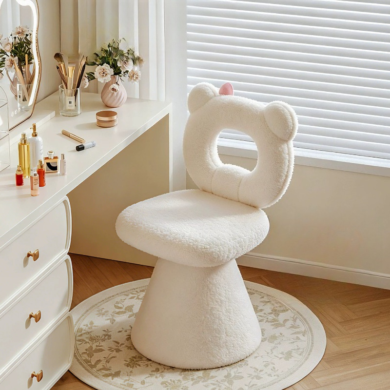Bow Dressing Vanity Stool Pink - Makeup And Beauty review and price