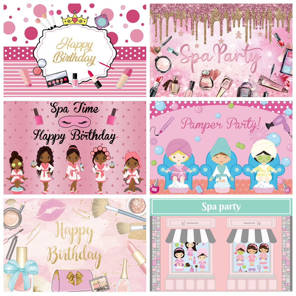 Spa Party Backdrop for Photogr - Beauty Makeup Girl Photo review and price