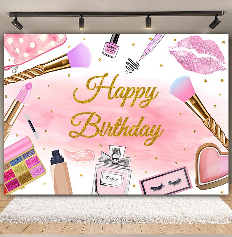 Spa Party Backdrop for Photogr - Beauty Makeup Girl Photo review and price