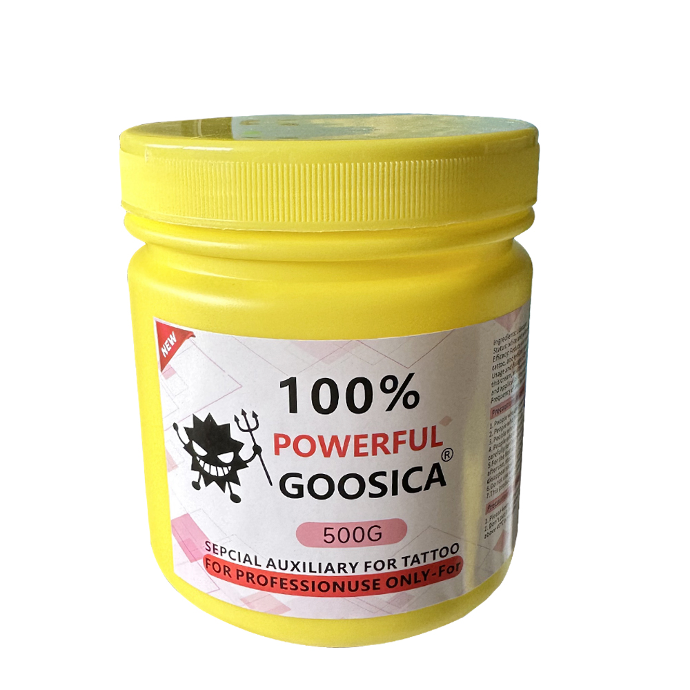 100% Yellow Blue Goosica Tatto - Beauty Linasi Makeup review and price