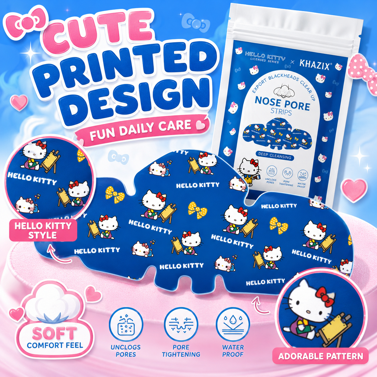 10pcs Hello Kitty Nose Pore St - Makeup And Beauty review and price