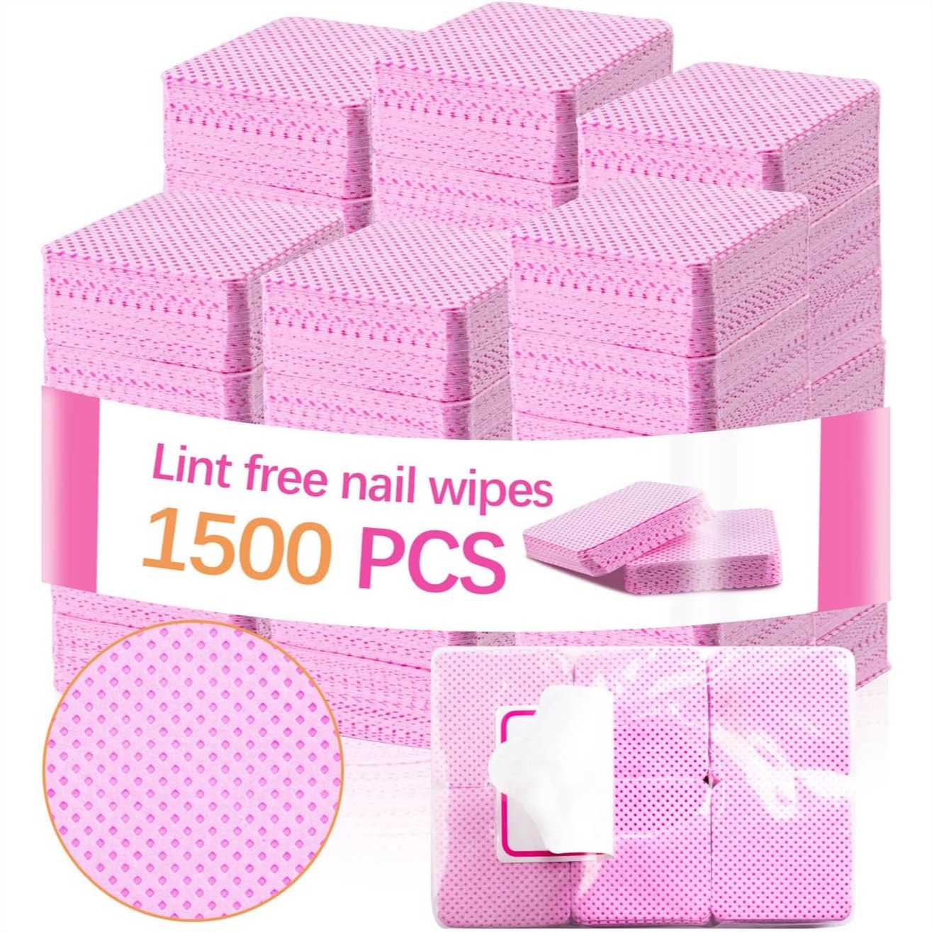 1500 Pcs Lint Free Nail Wipes  - Gel Nail Polish review and price