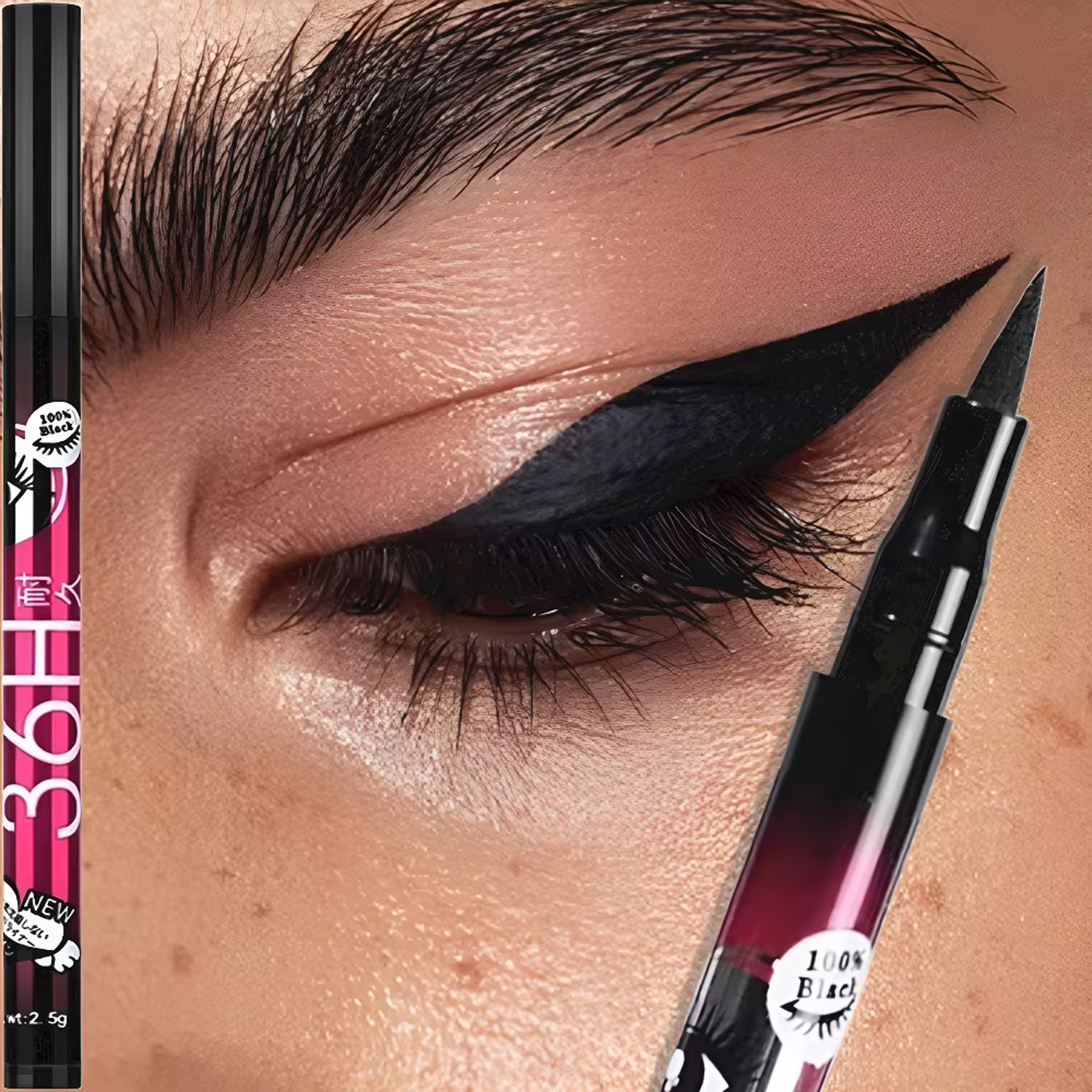 1/5/12PCS Black Liquid Eyeline - Beauty Linasi Makeup review and price