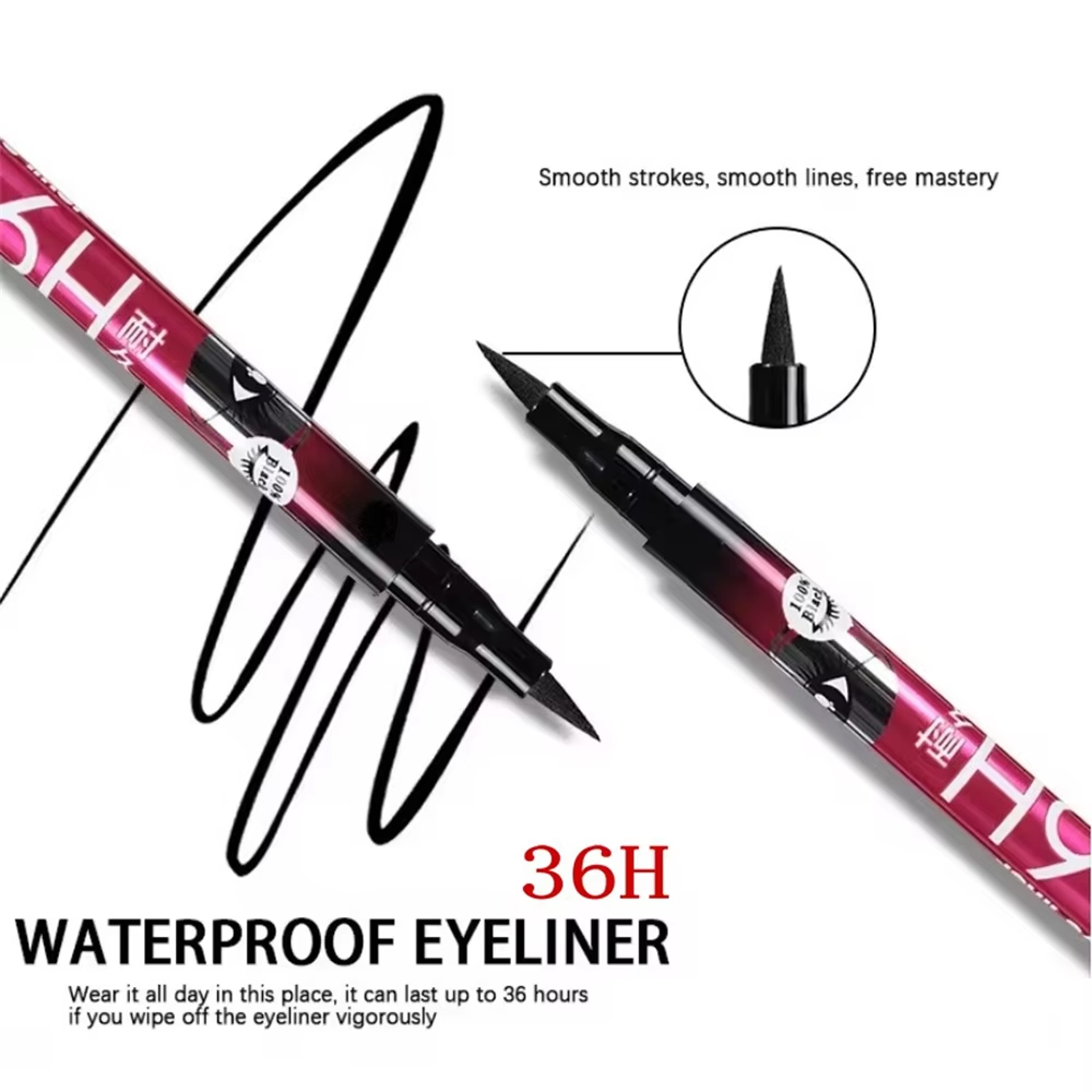 1/5/12PCS Black Liquid Eyeline - Beauty Linasi Makeup review and price