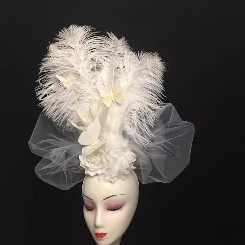 New White Beautiful Feather Fl - Beauty Makeup Events review and price