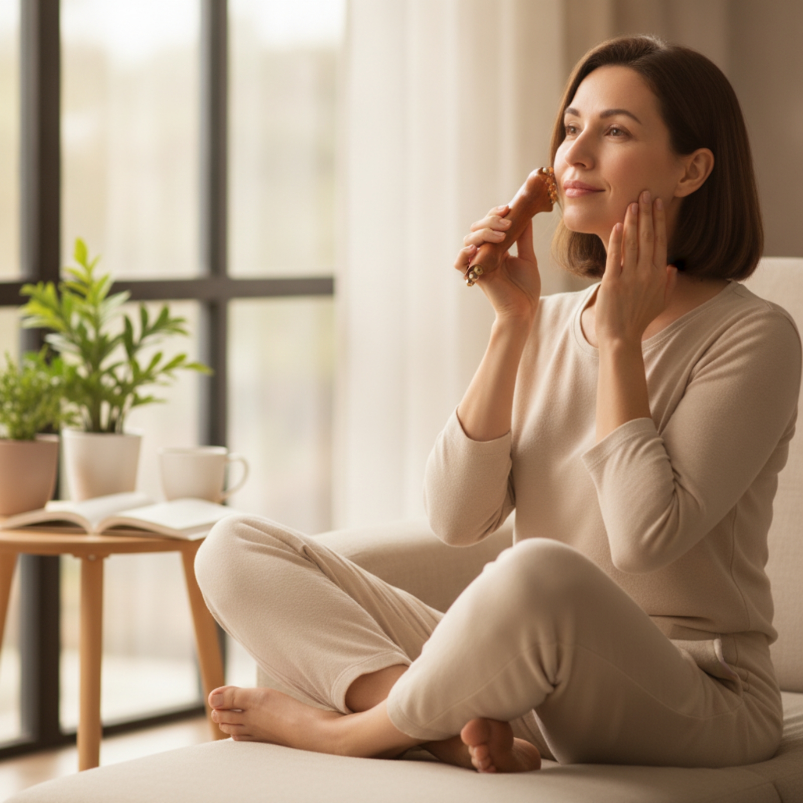 Wooden Face Massager with Meta - Face Massager review and price
