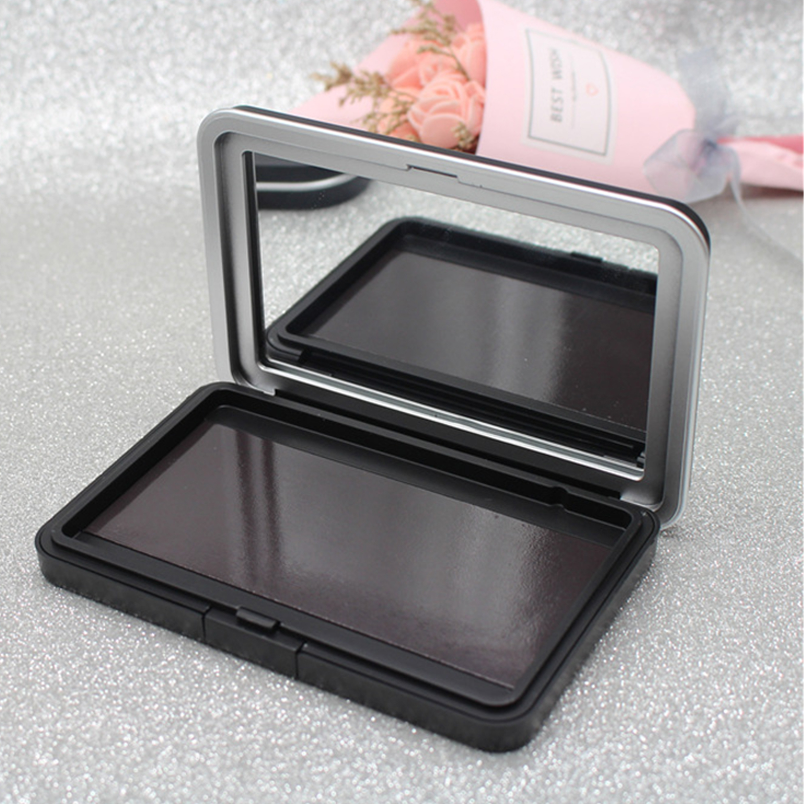 1Pc Matte Black Empty Magnetic - Beauty Makeup Eyeshadow Palette review and price