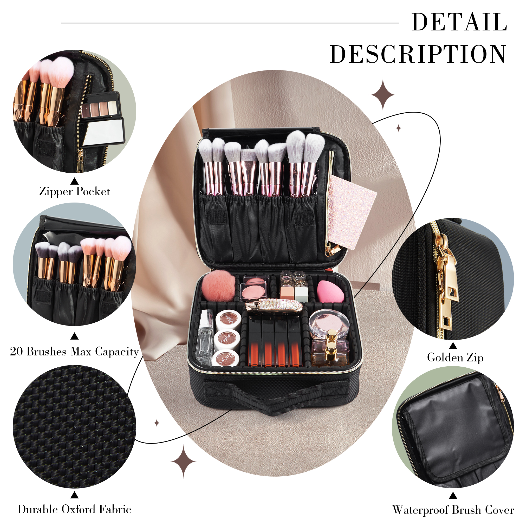 Cosmetic Case Makeup Bag Vanit - Makeup And Beauty review and price