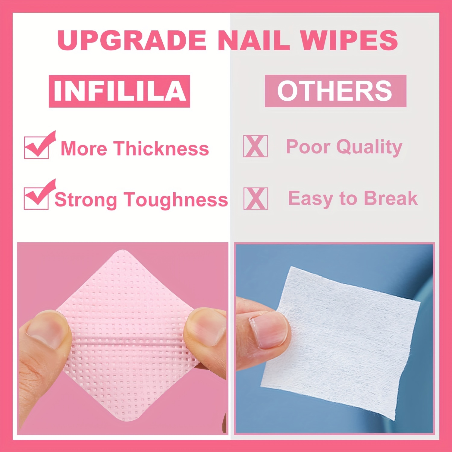 20/600pcs Lint-Free Nail Wipes - Gel Nail Polish review and price