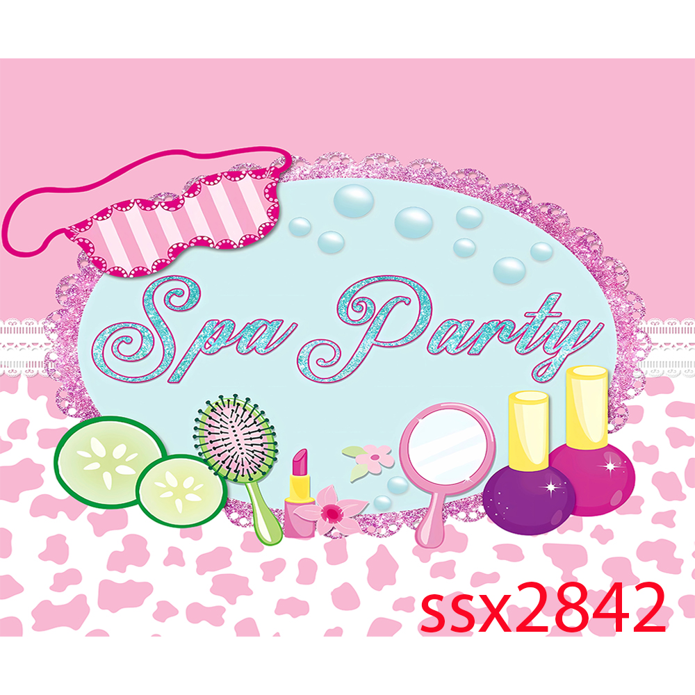 Spa Party Theme Backdrop for P - Beauty Makeup Girl Photo review and price
