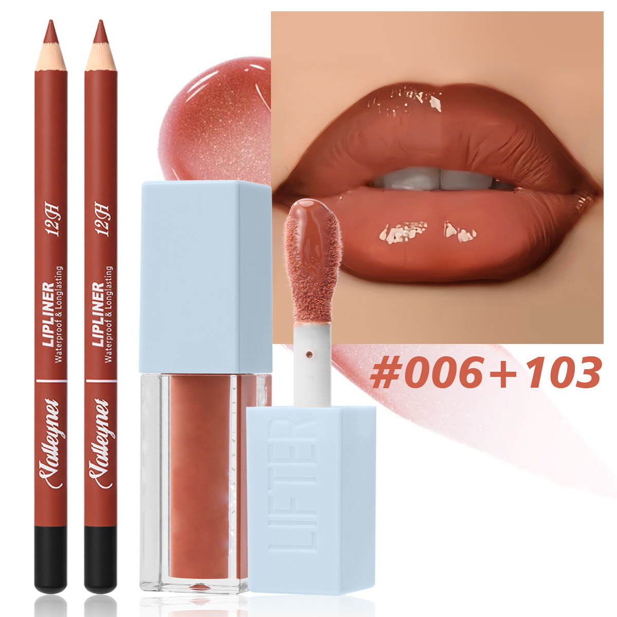 2Pcs/Set Lipliner + Lip Oil Ma - Beauty Linasi Makeup review and price