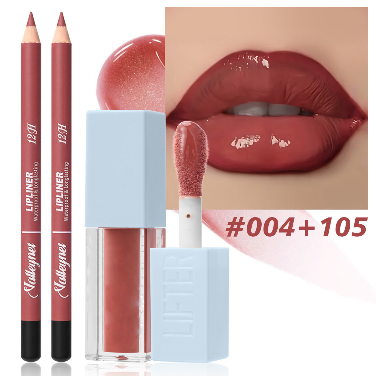 2Pcs/Set Lipliner + Lip Oil Ma - Beauty Linasi Makeup review and price