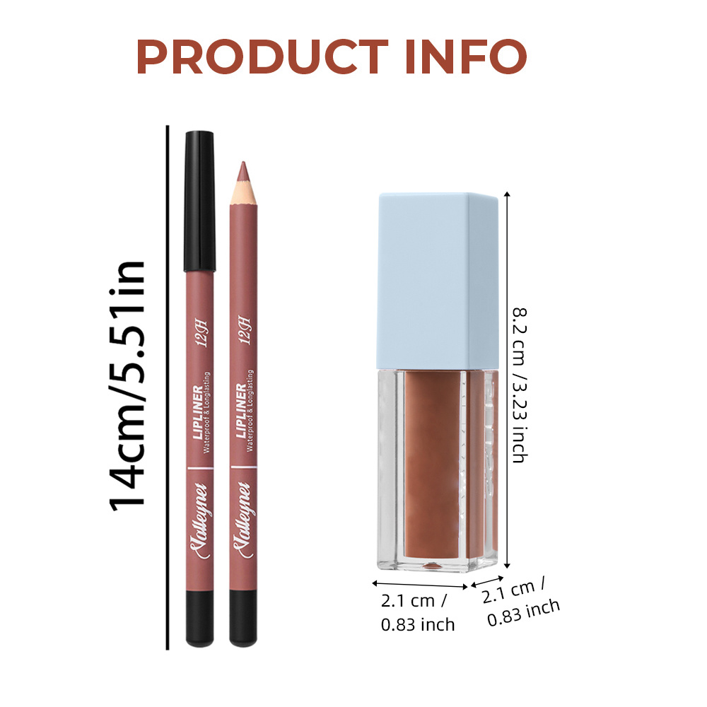 2Pcs/Set Lipliner + Lip Oil Ma - Beauty Linasi Makeup review and price